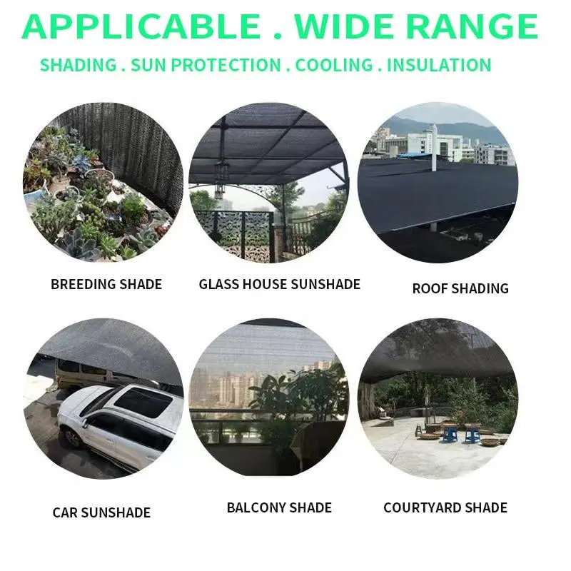 paranet 90% sunshade net 13 ukuran untuk dipilih L*W（2m×5m/4m×5m/3m×4m/3m×6m Hitam Tanaman Jaring 5