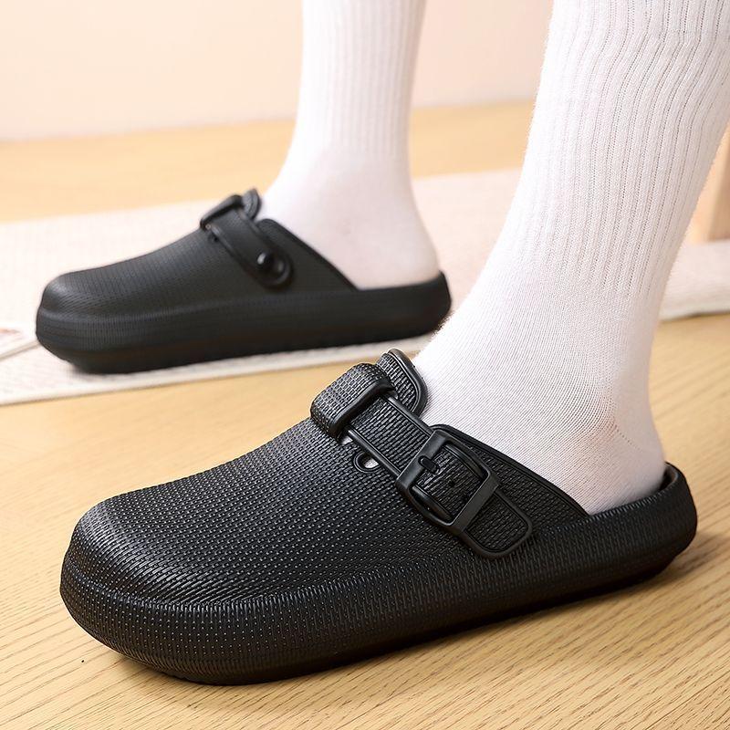 Product Introduction of Dép Đi Biển Mùa Hè Cho Nam, Ngoài Trời, Đế Dày, Không Trơn Trượt, Thường Ngày, Thoải Mái, Không Có Gót, Dép Lười Nửa, Đánh Giá Tích Cực 92%, Năm 2025 1