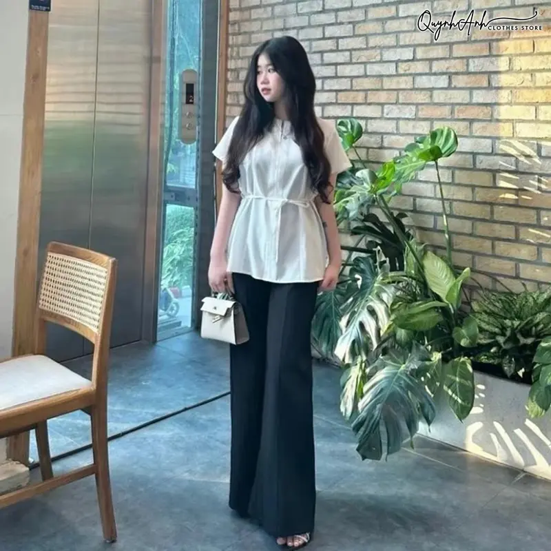 Set Áo Cánh Rơi Nữ Công Sở Thời trang thanh lịch phong cách hàn quốc 2