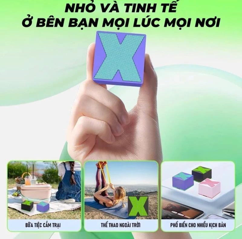 Loa Bluetooth cực trầm, chất lượng âm thanh cao, nhỏ gọn dễ dàng mang đi, Loa X mini bass mạnh mẽ 2