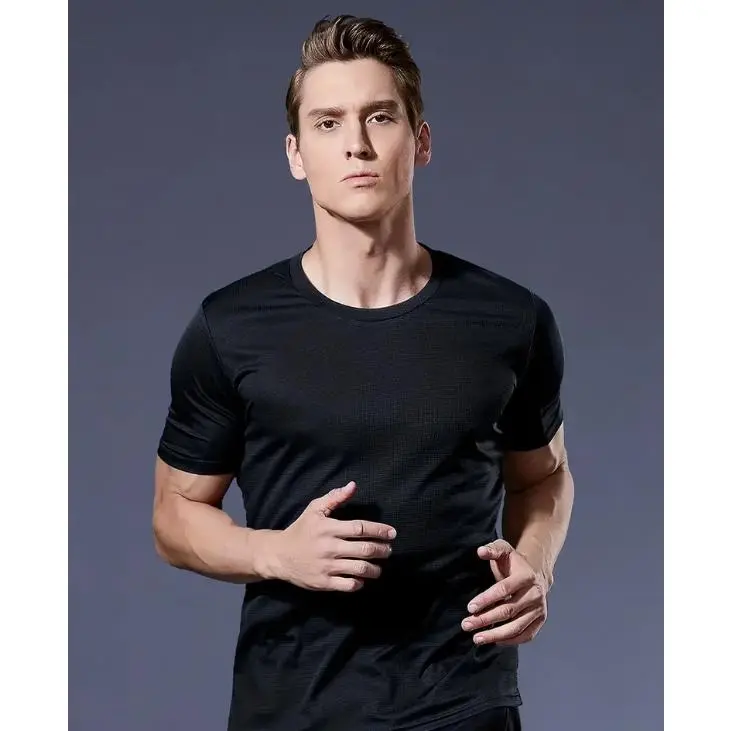 Men's Summer Lightweight and Breathable Athletic T - Shirts: Ideal for Running, Basketball and Fitness, Quick - Dry Fabric