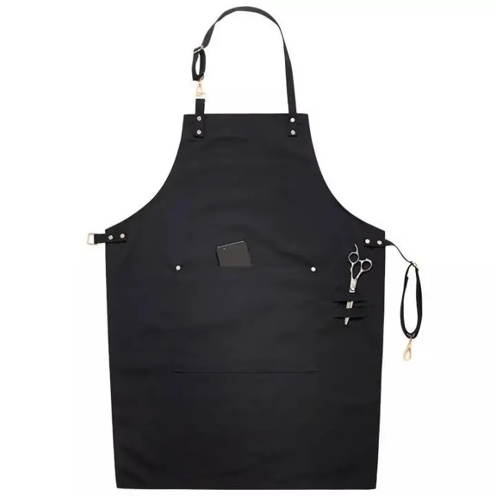 APRON HITAM BARBER BARISTA / CELEMEK MASAK DAPUR RESTO KAFE