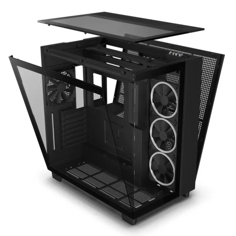 VỎ MÁY TÍNH NZXT H9 ELITE ALL BLACK/WHITE (ATX/ M-ATX/ ITX/ Thép/ Kính Cường Lực) 8