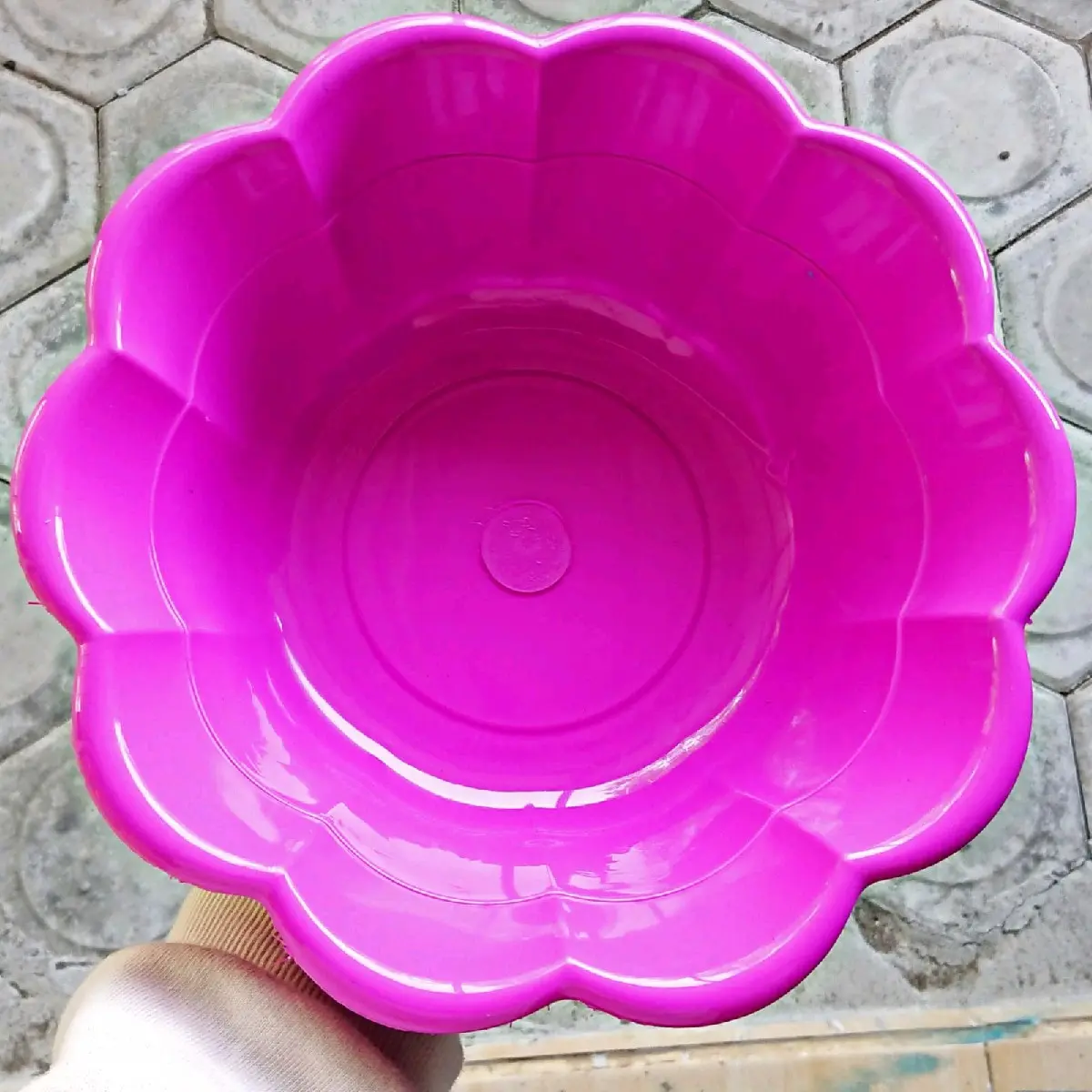 12pcs Baskom Bunga Bahan Plastik Tempat Nasi