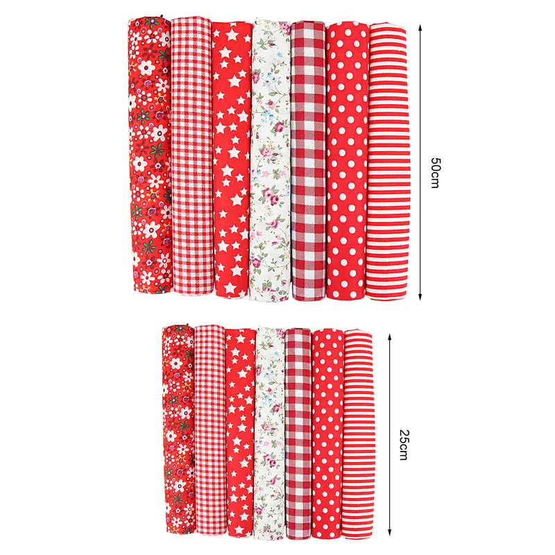 Vải Chắp Vá Tự Làm, Tr.Q-7 Cái / Bộ, Vải May Họa Tiết Hoa Đẹp Bằng Cotton, Thích Hợp Để May Mặc Tại Nhà 4
