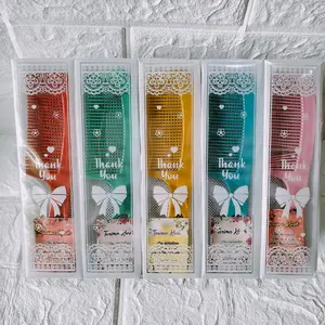 SOUVENIR ISI 50 PCS SISIR MINI KEMAS MIKA MOTIF FREE KARTU UCAPAN TERIMAKASIH||SINARSURISOUVENIR