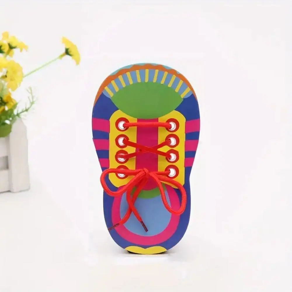 DIY Shoelaces Toys, Creative Shoelace Threading Teaching Toys, Early Learning Toys, Christmas Gift, Christmas Eve Box Fillers