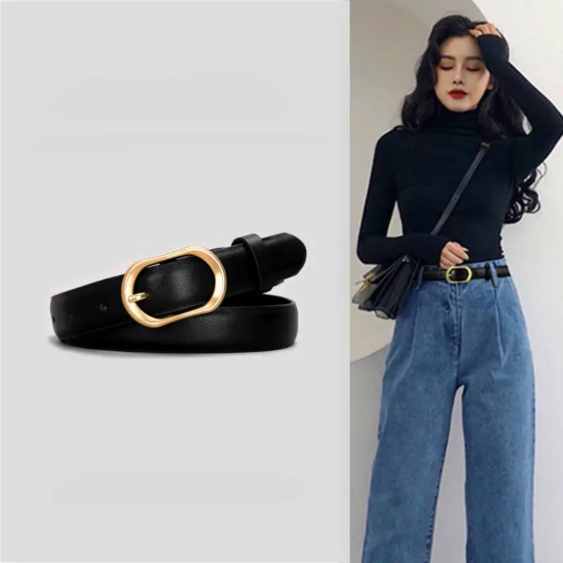 Fashion new belt ladies retro slim casual belt