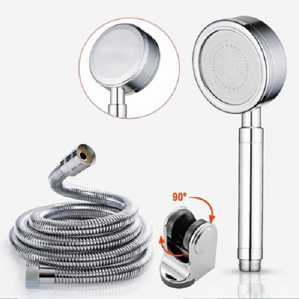 Bộ vòi hoa sen tăng áp Tay sen tăng áp có hạt lọc nước cao cấp VHS08 Tăng đến 400% áp lực nước