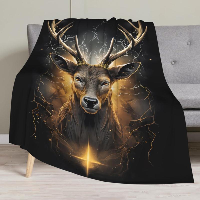 Gold deer blankets sale