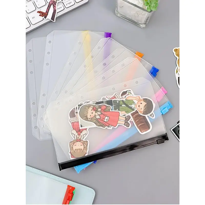 ziplock binder a6-a5/zipper bag A6-A5/Binder Divider/Serbaguna Pouch Zipper Ziplock Warna Binder-Ms.Pepeleria 3