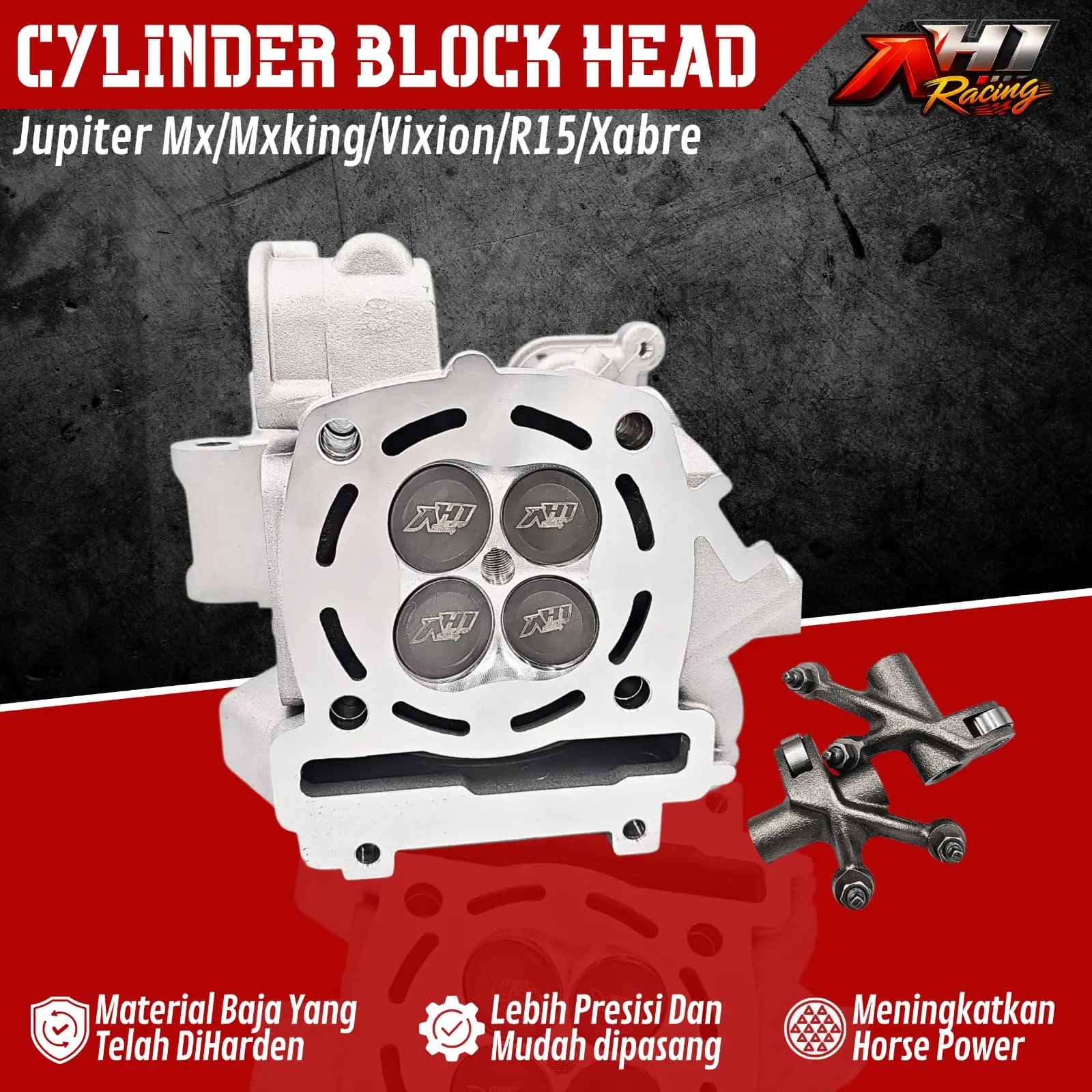 BLOCK BLOK HEAD CNC AH1 RACING JUPITER MX NEW MX LAMA BISA UNTUK MXKING ...