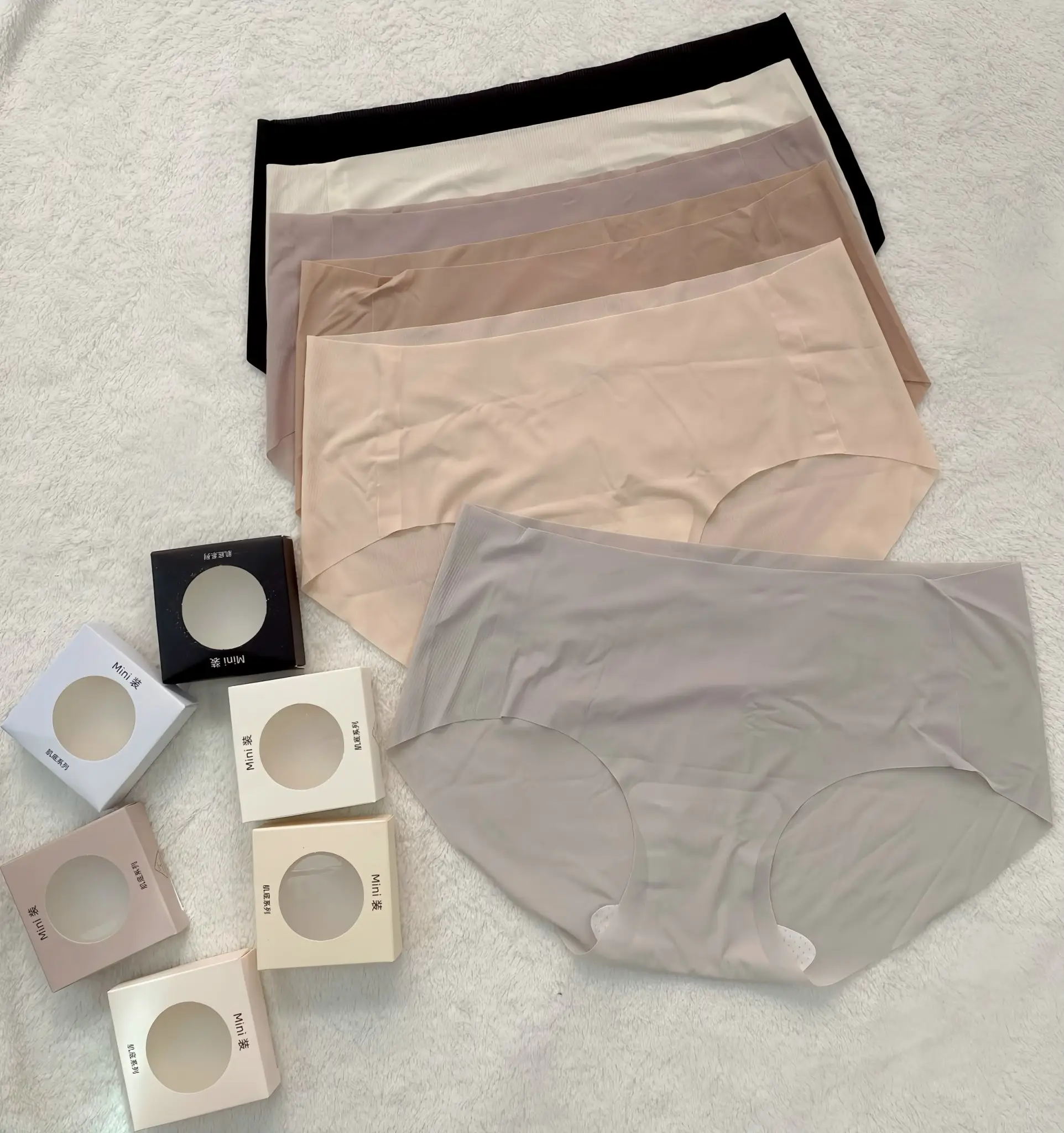 C92 - Set 6 Quần Lót Nữ Su Thạch Co Giãn Không Viền Nhiều Màu Nữ Quần Lót Nữ