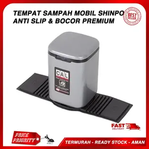 Tong Sampah Mobil Tempat Sampah Anti Tumpah, Anti Geser Slip SHINPO Car Trash Bin