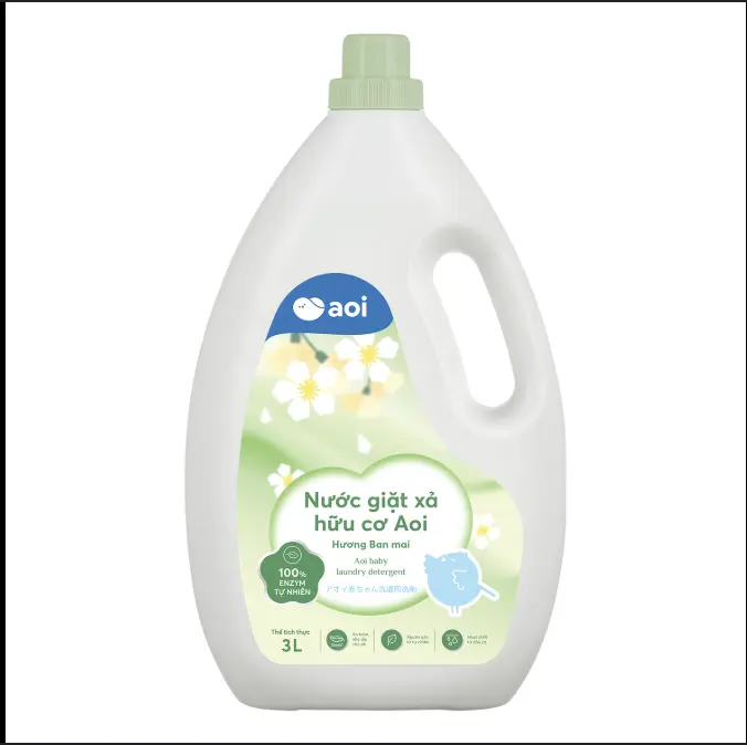 Nước giặt xả hữu cơ Aoi cho bé từ sơ sinh, dung tích 3L nhiều mùi hương thơm lâu - Childs Day Store 6