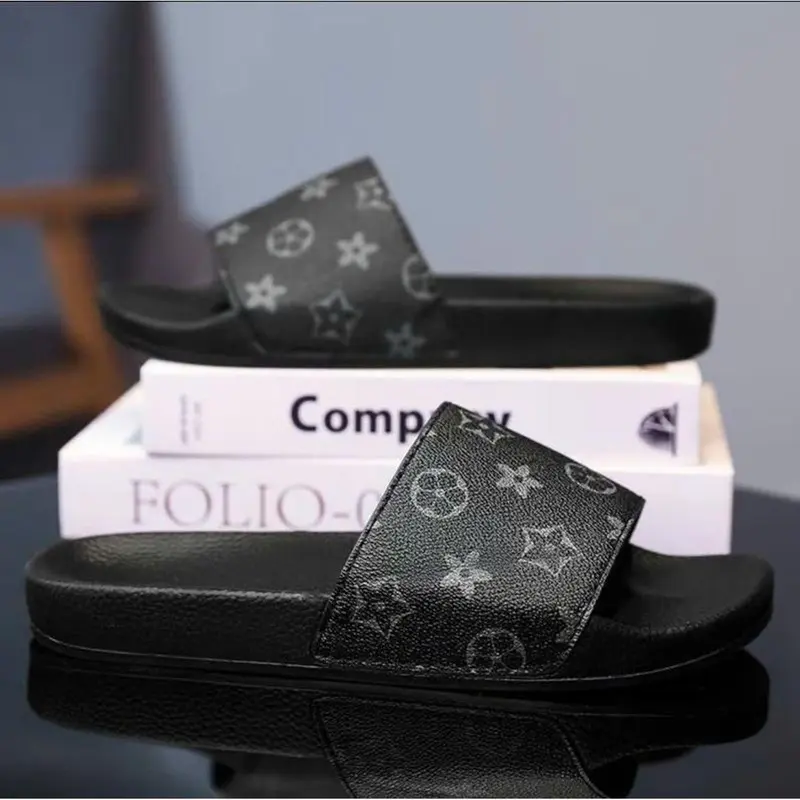 Dép Nam Cao Cấp LV Mẫu Hot Trend 2025 Quai Ngang Đế Đúc Nguyên Khối Êm Ái Bền Đẹp - Slipper, Dép - Cao Su, Da PU, Việt Nam 1