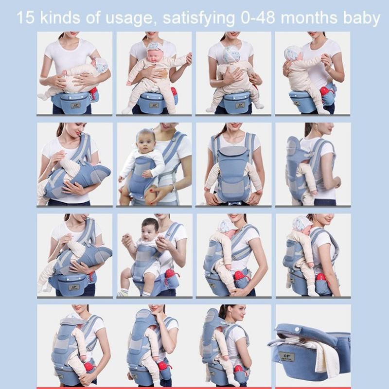 Product Introduction of เป้อุ้มเด็ก เป้อุ้มลูก 0-36เดือน Hip Seat Baby Carrier 3-in-1 แบบมีที่นั่ง แยกได้ มีช่องเก็บของใต้เบาะ Ergonomic Carrier สินค้าขายดี 50
