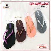 Gambar GROSIR-Sandal Jepit Wanita Sun Swallow Tokyo (isi 6 pasang sandal) Hitam Pink dari Saandal Indonesia Kota Administrasi Jakarta Barat 1 Tokopedia