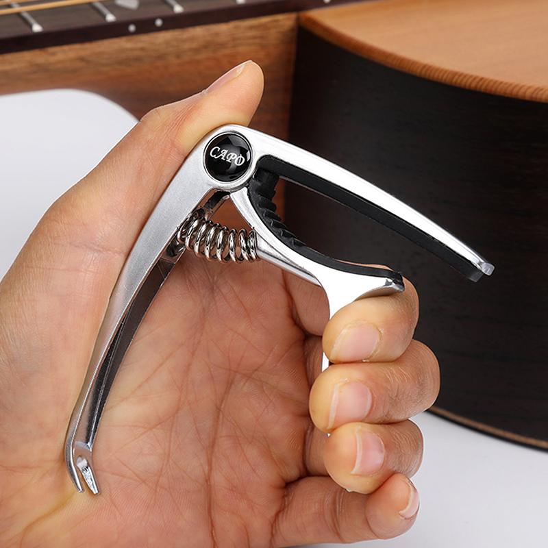 Product Introduction of Capo Gitar, Bahan Logam, Sesuai untuk Gitar Akustik / Elektrik / Klasik, Pengapit Kunci Tune Perubahan Pencetus 19
