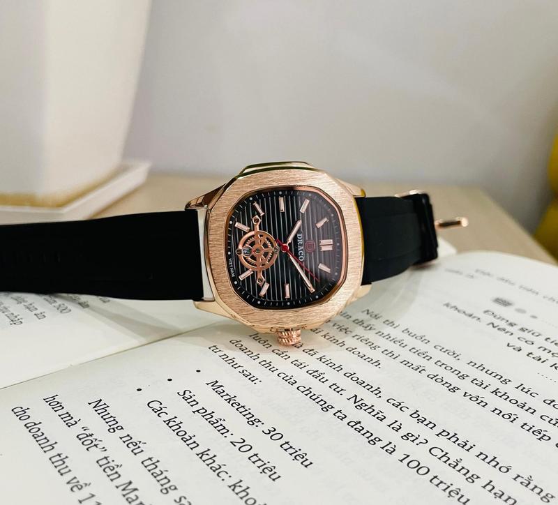 Đồng Hồ Nam DRACO DD06 "Decision" màu vàng Gold - Đồng hồ thương hiệu Việt 1