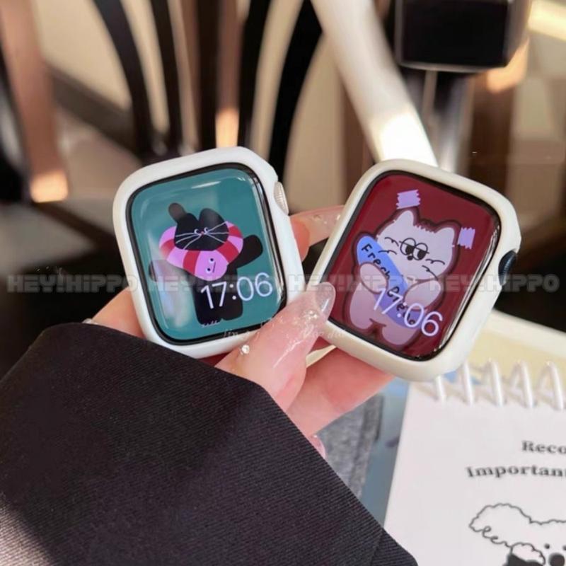 Product Introduction of Color silicone protective case suitable for smartwatch series 10/9/8/7/6/5/SE/4/3/2/1 Candy colored soft case suitable for iwatch 49/46/45/44/42/41/40/38mm 11