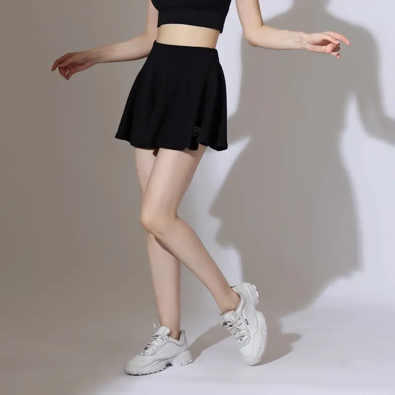 MANIAK Rok Mini Short Skirt Flare Casual Olahraga Sport Tennis Poundfit Gym Voly Golf Senam Dancer Zumba Aerobik Bulutangkis Renang Sepeda Lari (ROK-03) 3