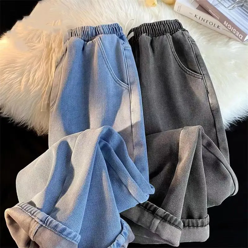 【new】The New Men S Casual Jeans เป็น ที่ทันสมัยและเป็นถุง กางเกงวินเทจคาโก้ กางเกงยีนนิยม Cotton ผู้ชาย Clothing