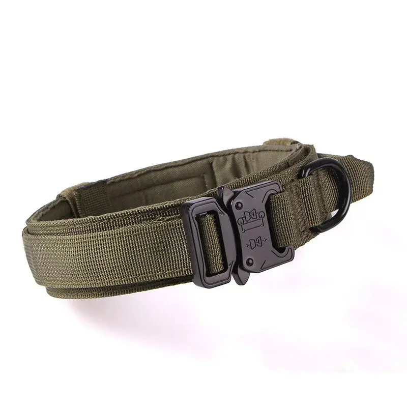 Tactical Dog Leash Collars  Adjustable Nylon Military Dog Collar Leads For Medium Large Dogs German Shepherd Training Hunting 7