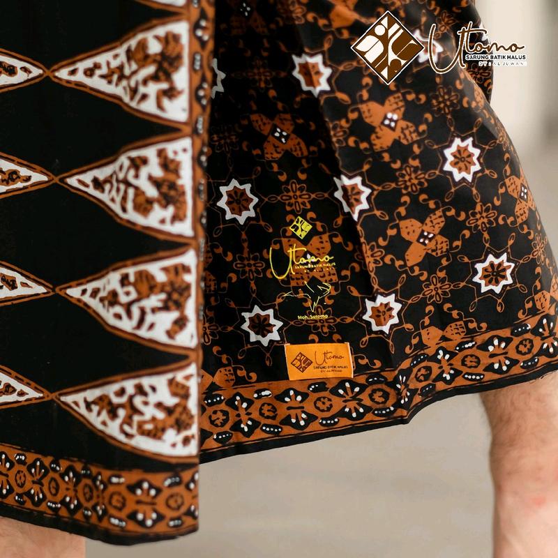 Sarung Batik Tulis Utomo Kesikan motif Cakra Buana | Sarung Batik Halus | Bahan Katun Primis | Fashion Muslim | Sarung Santri 2