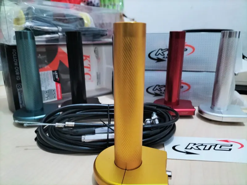 Gas Spontan Asli Original KTC Racing bahan full besi CnC, bisa untuk semua Jenis Motor 4