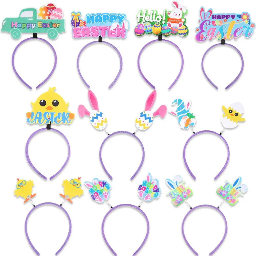 Easter New Party Decoration Headband Party Supplies Easter Bunny Egg Plush Headband Decoration