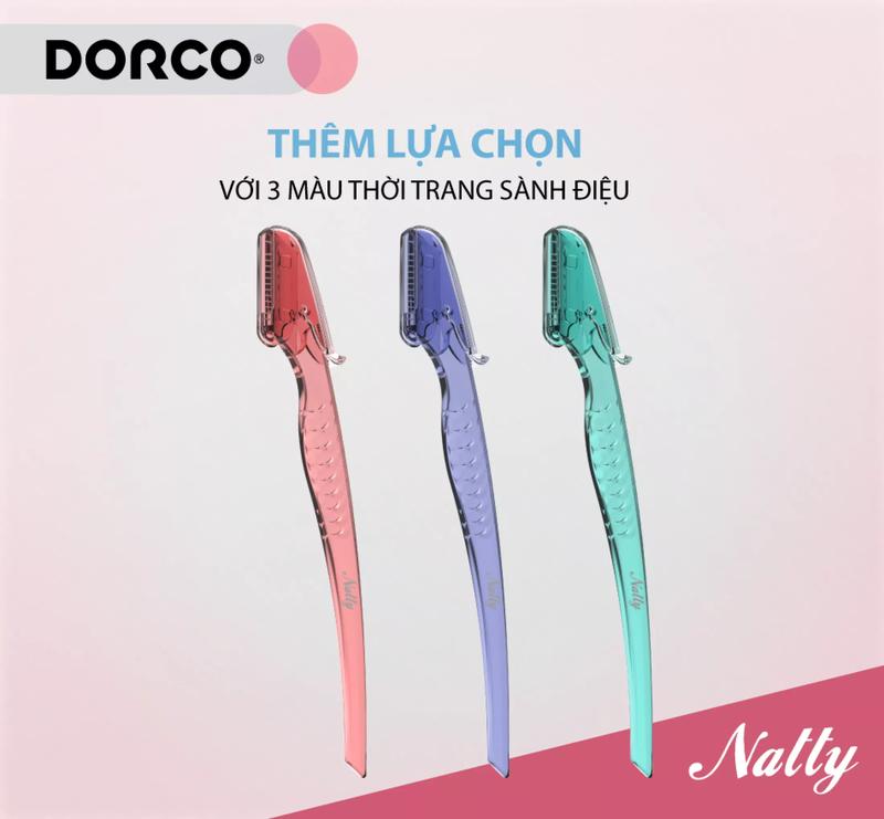 Product Introduction of DORCO NATTY - Dao Cạo Chân Mày Nữ - Vỉ 03 Dao Cạo Chân Mày 7