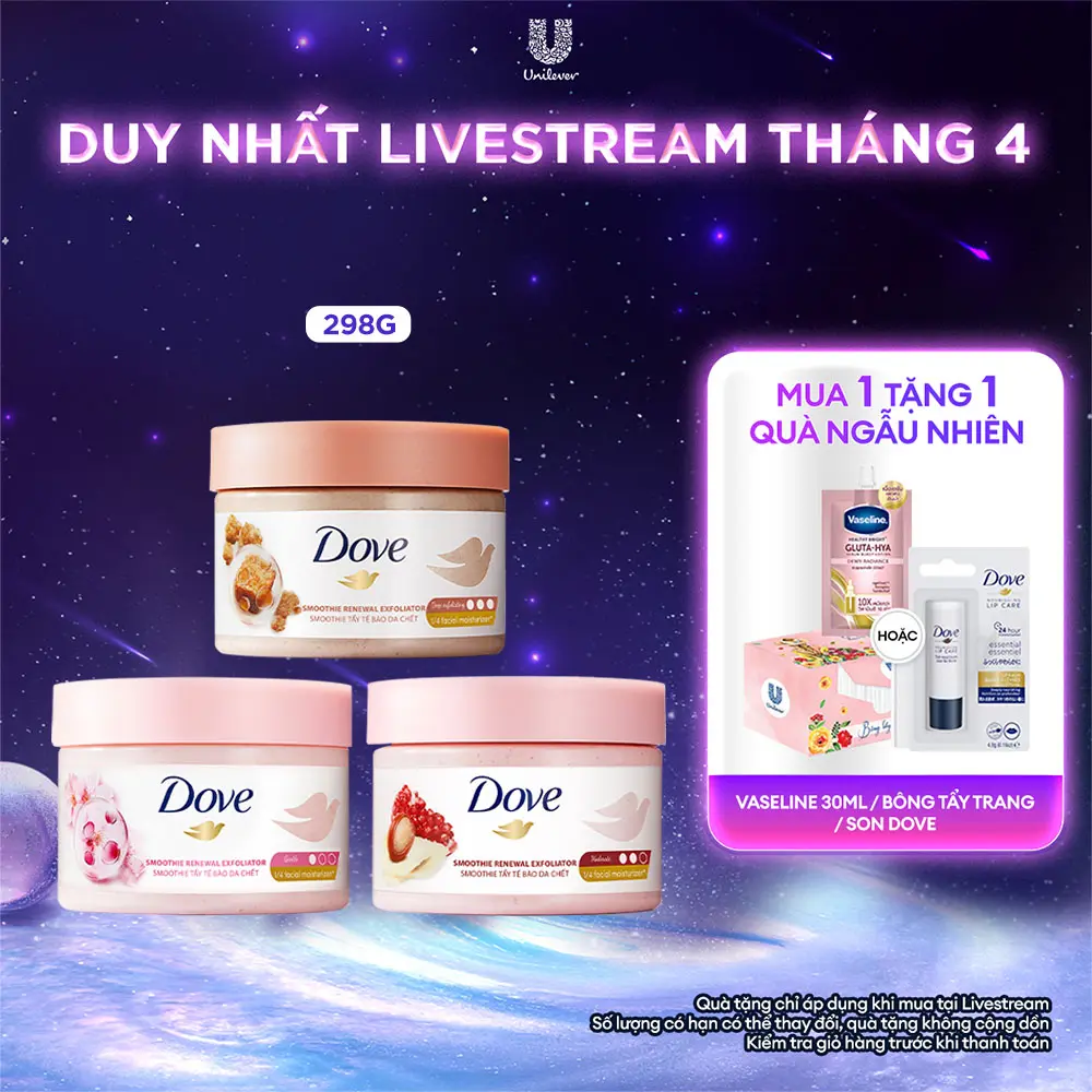Smoothie Tẩy Da Chết Hỗ Trợ Làm Sạch & Dưỡng Da Body Dove 298G [1]