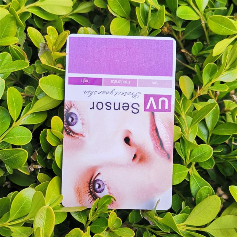 Product Introduction of UV Test Card, Premium UV-C Test Card For Ultraviolet Radiation, UV Detection Stickers，PVC Plastic UV Card For UVB UVC Test 22