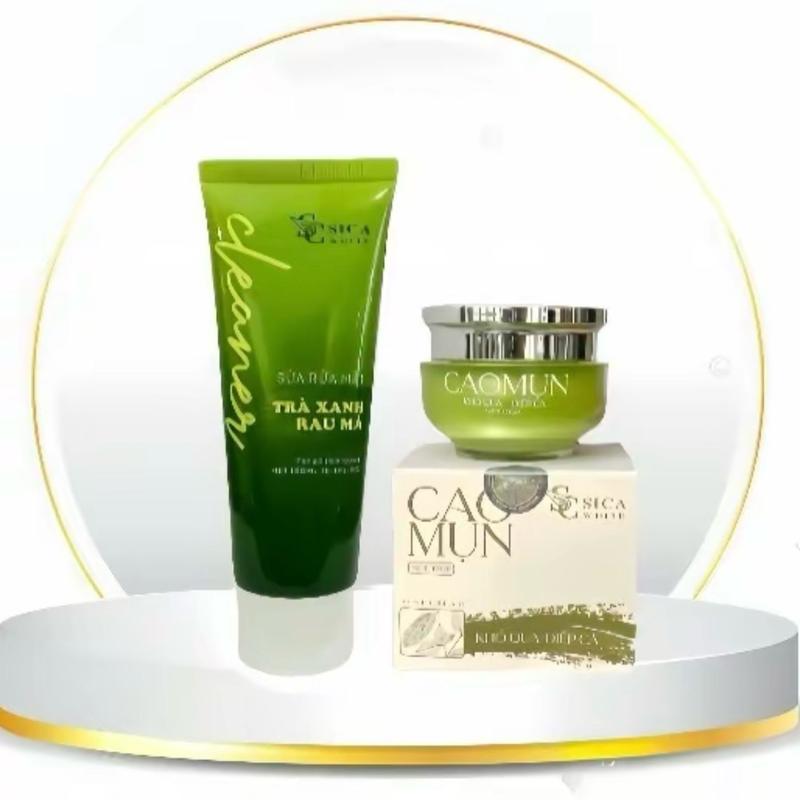 Combo 2 hộp ( sữa rửa mặt sica và kem cao mụn khổ qua và diếp cá SicaWhite) Skincare
