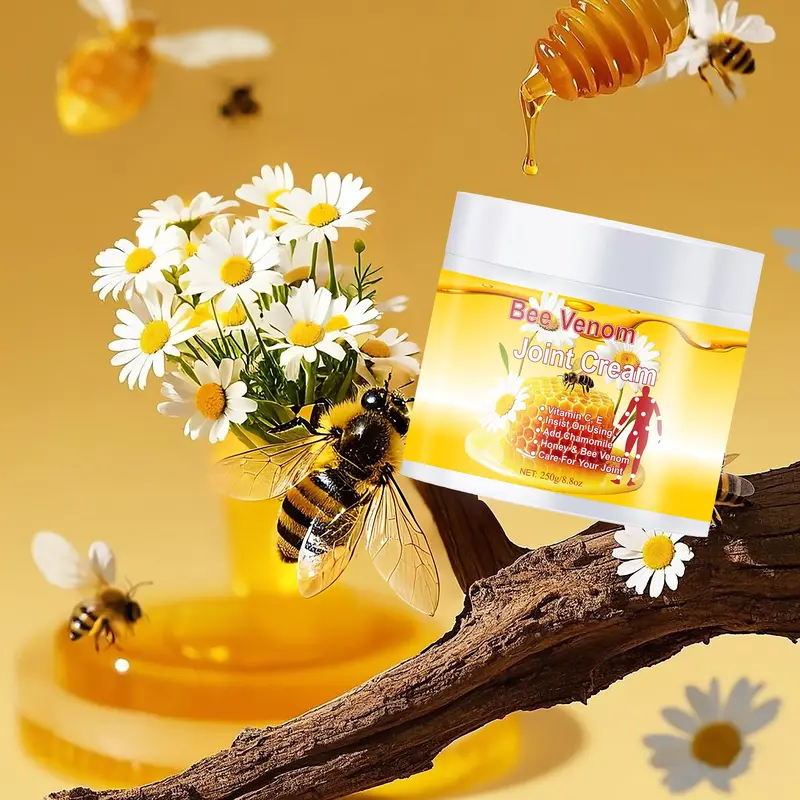 Bee Venom Joint Cream, 1 Box Moisturizing Body Cream, Hydrating and Soft Skin, Suitable for All Skin Types 8