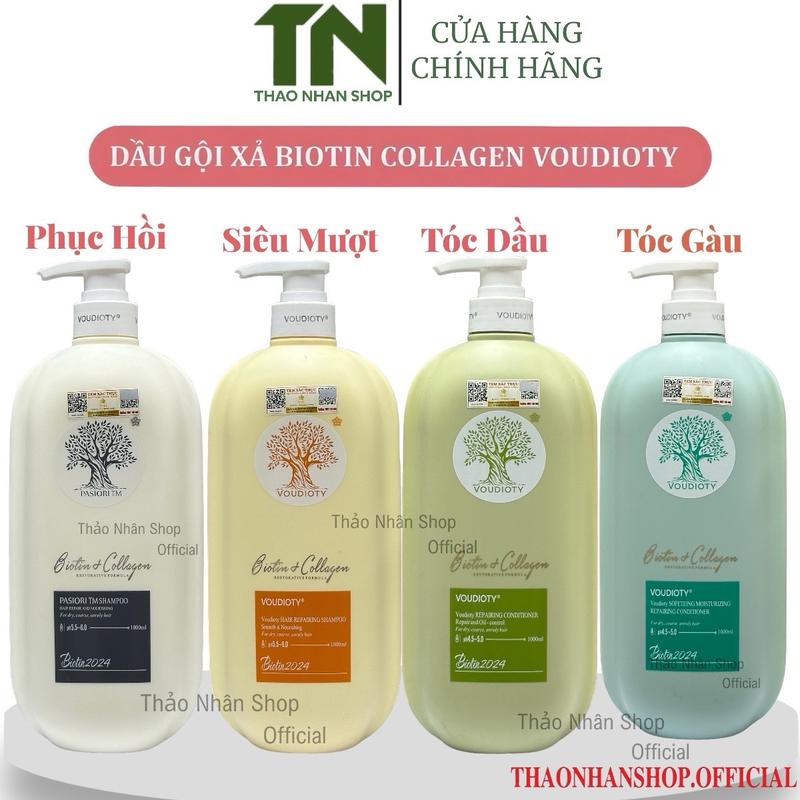 Dầu Gội Xả Biotin Collagen Voudioty Bản 2024 Đủ Màu