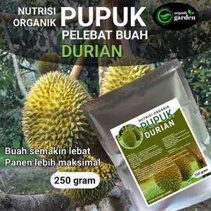 pupuk pelebat buah DURIAN | booster nutrisi organik 250 gram Serbuk Tanah