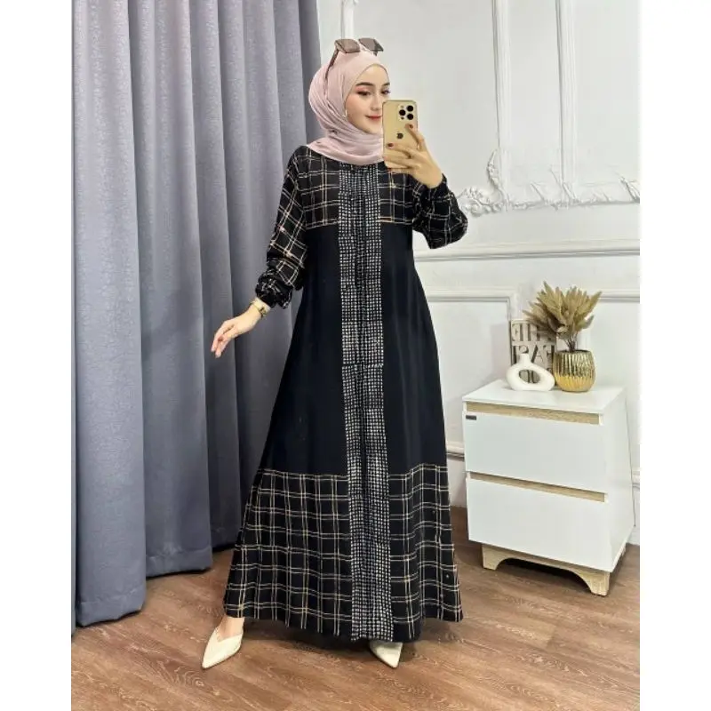 2026The Latest High-quality Muslim Clothing with A Design That Combines  Modern Style with Retro Elements Is A Women's Printed Long Dress That Is  Very Suitable for Muslim Women. - TikTok Shop Singapore