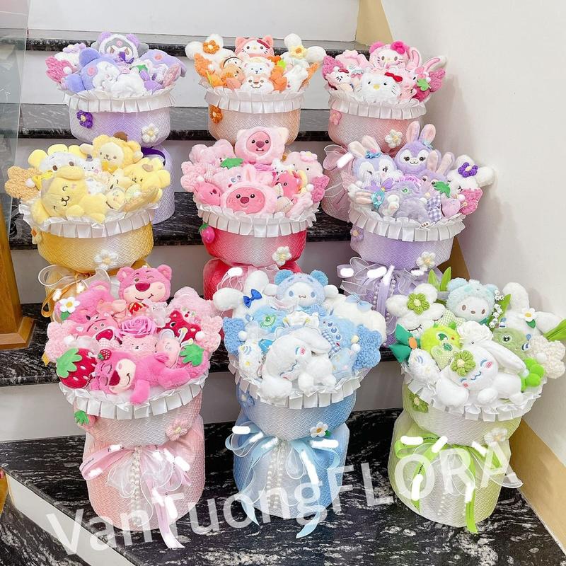 QUÀ TẶNG SIU DỄ THƯƠNG- Bó hoa gấu bông size to 35*42cm  Đồ Chơi Toy