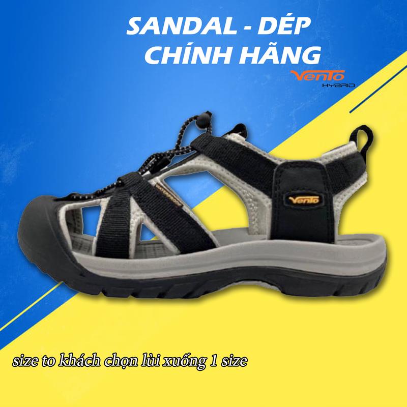   FORM TO LÙI 1 SIZE   Giày Sandal VENTO Bít Mũi Nam Nữ Thời Trang - SD08001 