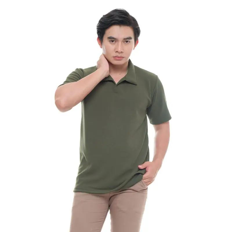 Kaos Polo shirt pria cutting slimfit sunkist knit Likegoods 3