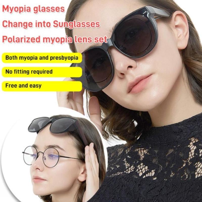 Kính Râm Để Lái Xe, Phân Cực, Bộ Kính Cận Thị Gọng, Sử Dụng Kép Cho Một Gương, B6K4 1