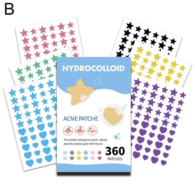Product Introduction of 40-540pcs PE Colorful Acne Patch Mild Non-irritating Acne Pimples Care Patches 40