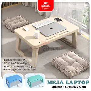 SPEEDS Meja Lipat Portable Meja Belajar Anak Lipat Foldable Rectangular HDPE Kids Table Meja Persegi Panjang TK Paud Colorful 038-44
