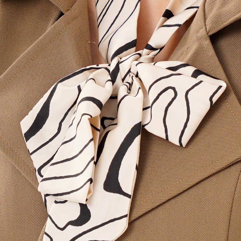 NK Fashion Khăn Buộc Nơ Cổ Thời Trang Tiết Nổi Bật, Dễ Phối Đồ với áo Sơ Mi, Áo Vest NKPK2203001 Lụa Trơn