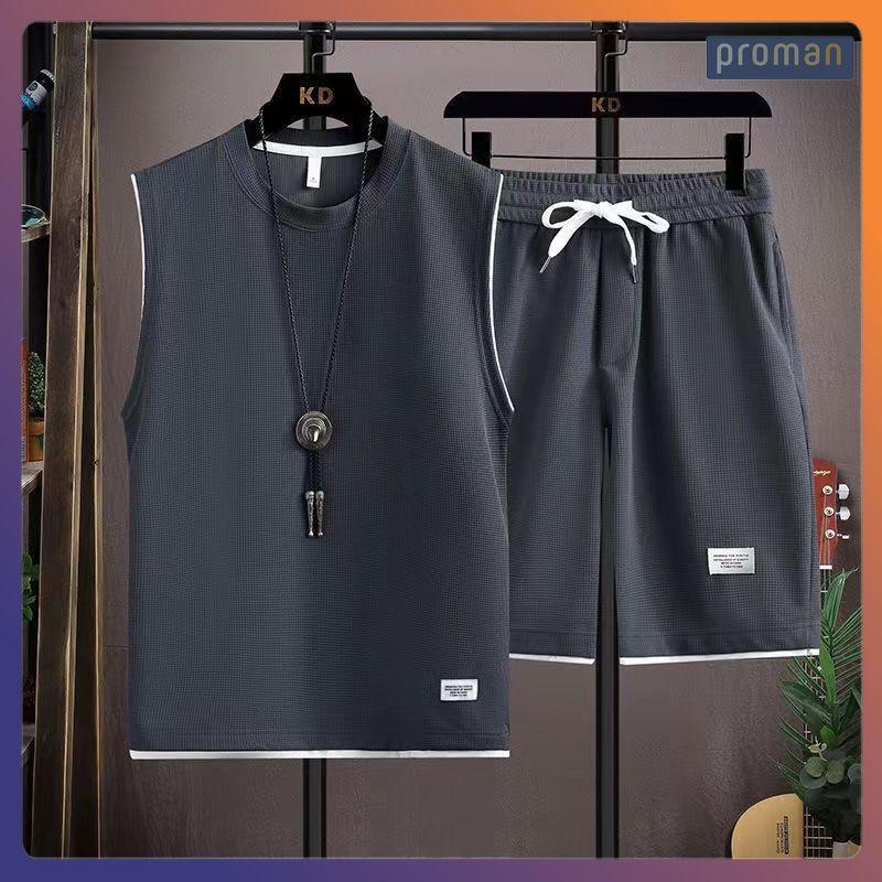 Bộ Thể Thao Nam 3 Lỗ Bộ đồ thể thao nam nữ Chất Tổ Ong BO11 - PROMAN Sport Tập Gym