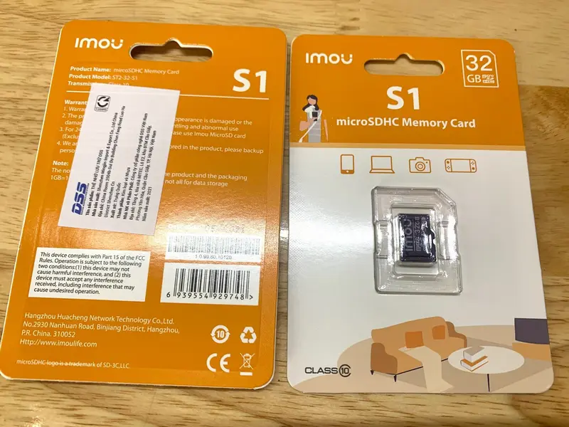 Thẻ nhớ 32GB/ 64GB IMOU Chuyên Dụng Cho  Camera IMOU chuẩn Micro SD class 10 U1 tốc độ cao, hàng chính hãng 3
