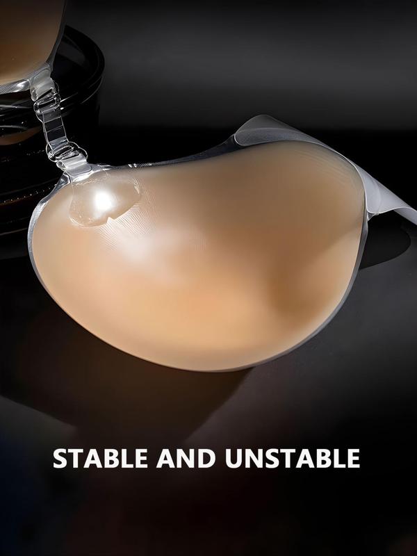 Women's Strapless Silicon Push Up Bra with Buckles, Casual Self-adhesive Invisible Bra, Women's Lingerie Accessories for Daily Wear 2