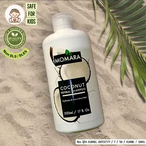 Shampoo Kelapa MOMARA Organic Non SLS / SLES Ukuran 500ml shampoo anti ketombe